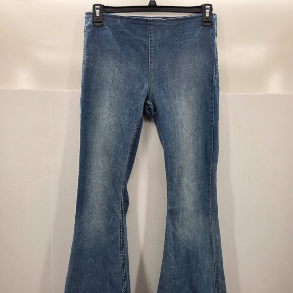 Free People Just Float On Flare Jeans Womens   Blue Stretch 29 x 34 - Picture 1 of 16